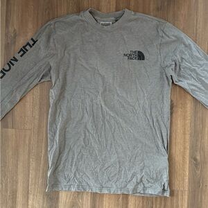 The North Face Men's Charcoal Long Sleeve Tee